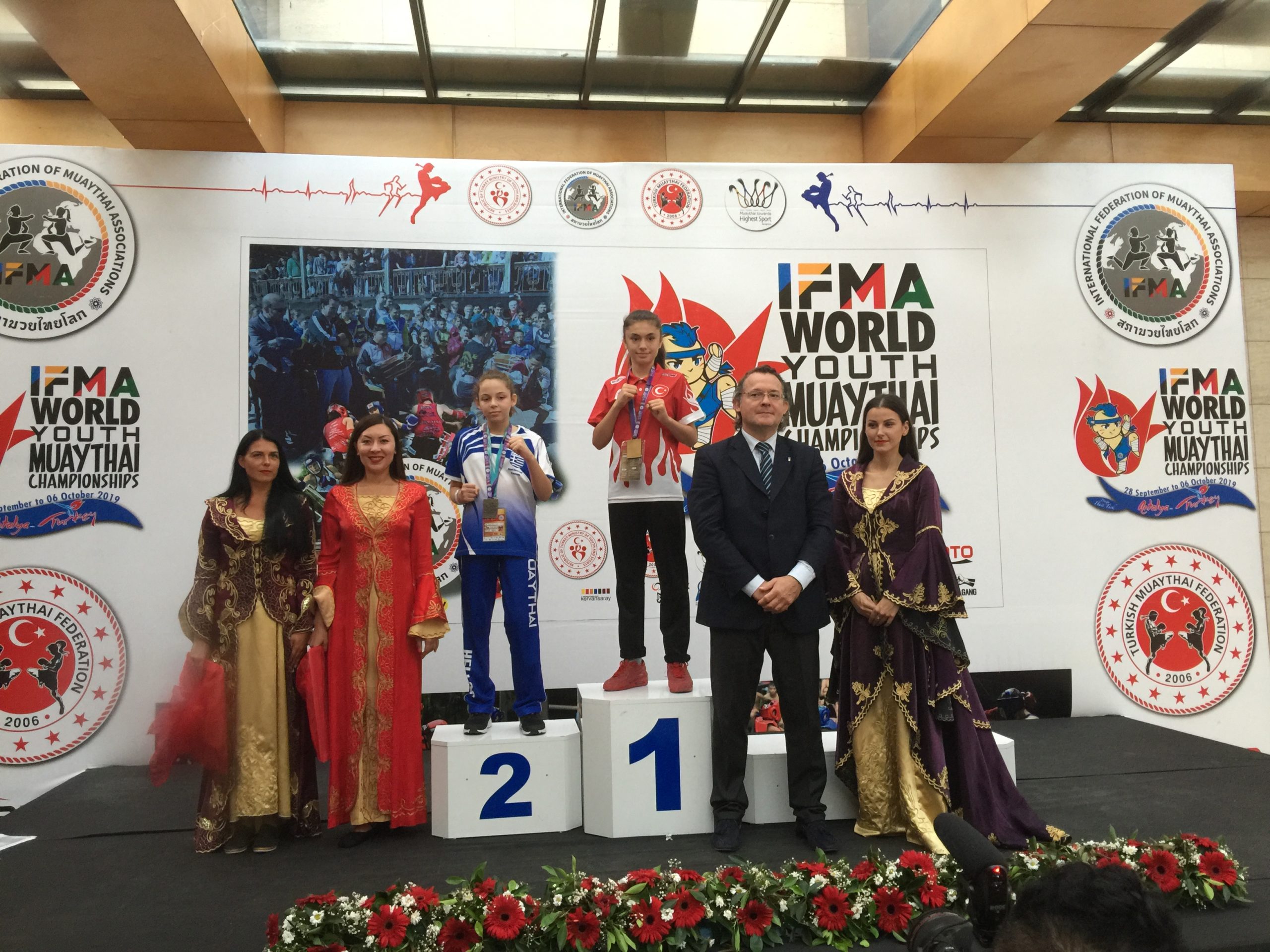 Gkitsa Eftychia 2nd Place world muay thai championship Antalya, Turkey